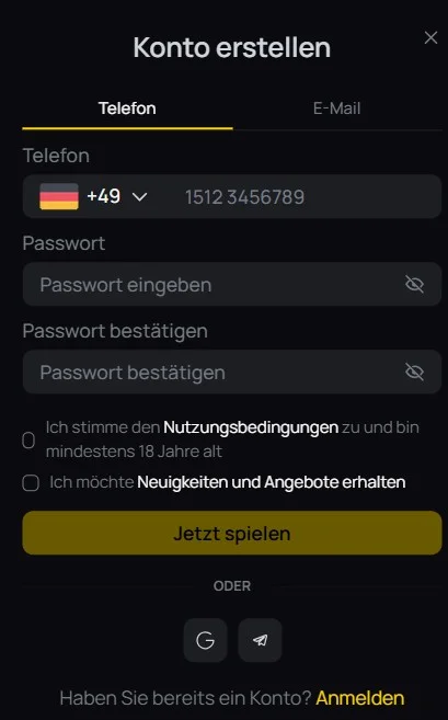 10Black Casino Registrierung